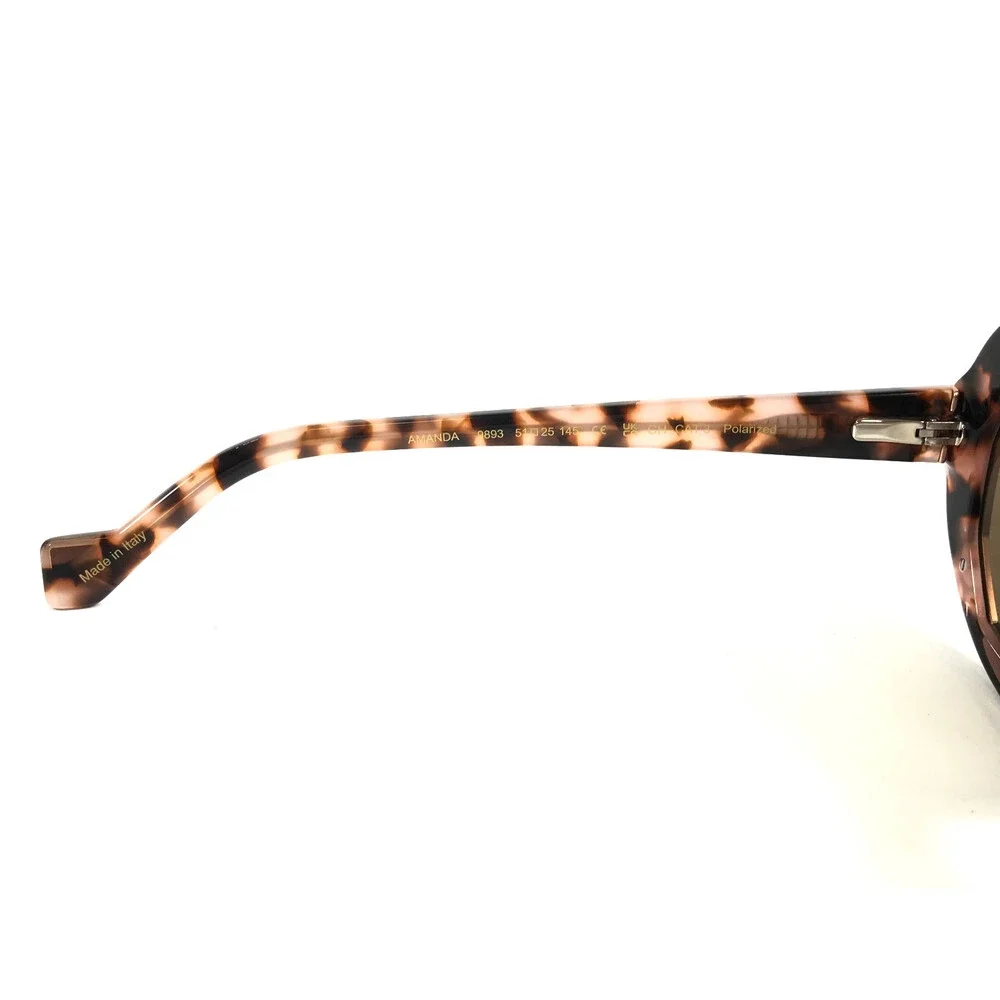 J.F. Rey Sunglasses AMANDA 9893 Brown Pink Tortoise with Brown Polarized Lenses